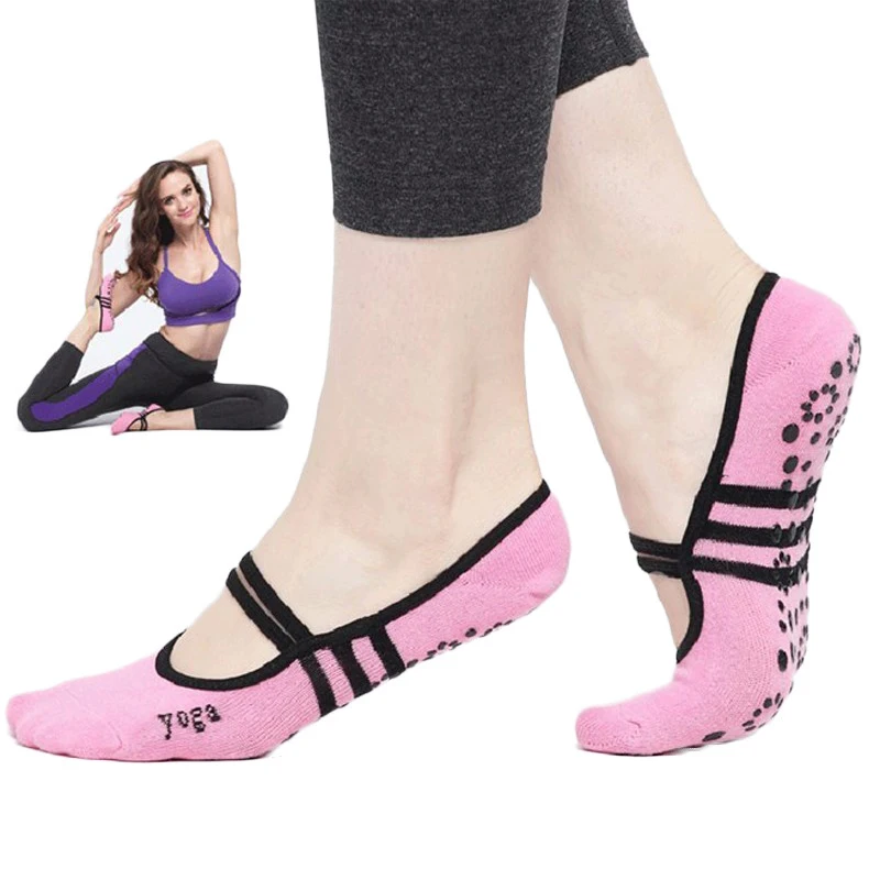 

Cotton Women Anti Slip Yoga Socks Ladies Sport Pilates Socks Ballet Socks Dance Socks Drop Shipping