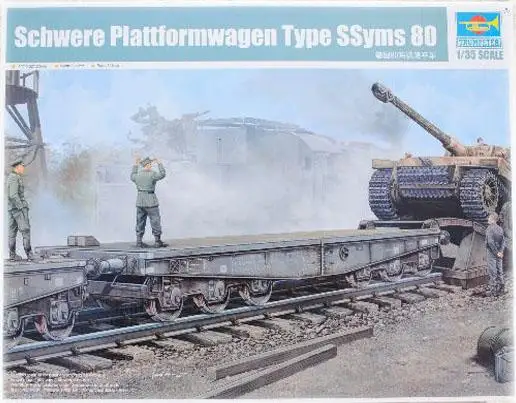 Пластиковая модель Trumpeter 00221 немецкого пластика 80 plattформ-форменного типа 1/35 |