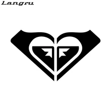 Langru – autocollants personnalisés avec Logo Roxy Heart, accessoires de voiture de Skateboard, Jdm
