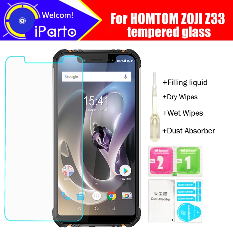 100% оригинальное закаленное стекло HOMTOM ZOJI Z33 премиум класса 9H 2.5D Защитная пленка