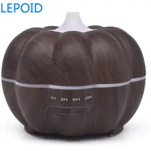 LEPOIDWood увлажнитель зерна холодный туман ароматерапия Тыква эфирные масла диффузор ароматный испаритель для домашнего офиса 350 мл