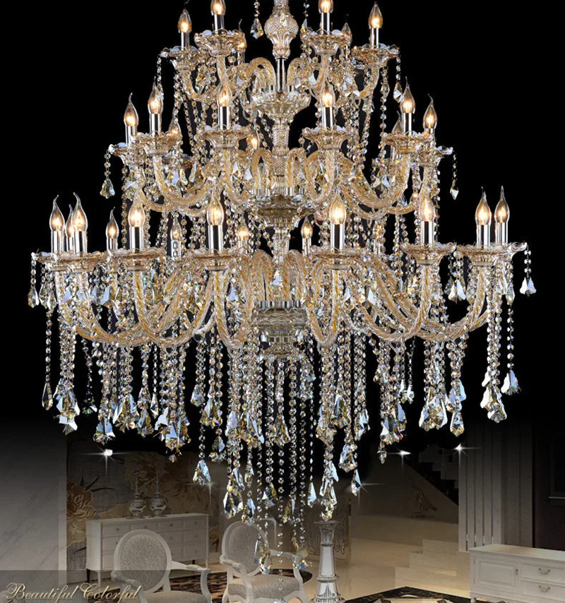 Большие люстры для гостиной светодиодный светильник домашнего декора lustre de cristal