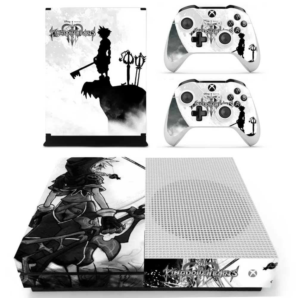 Наклейка с изображением Kingdom Hearts III для Xbox One S sticker s vinilo pegatina для Xbox one Slim Console и два контроллера