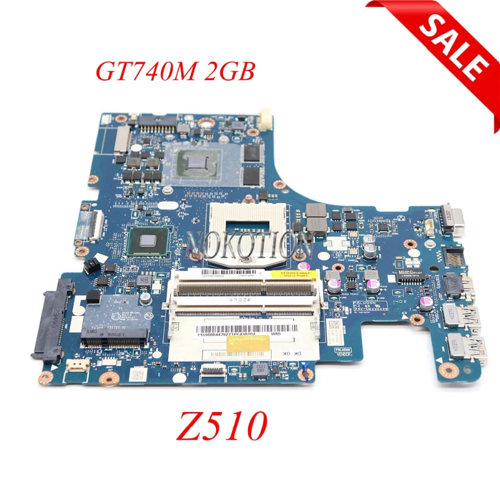 NOKOTION AILZA NM-A181 Rev 0 3 материнская плата для lenovo ideapad Z510 ноутбука GT740M 2 Гб полностью