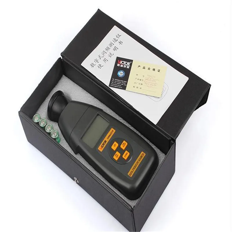 VICTOR DM6237P Digital Stroboscope Tachometer 60 to 19999RPM measuring