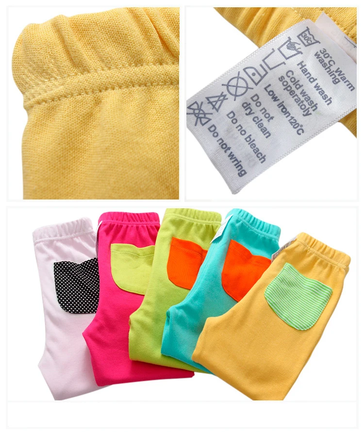2018 Hot sale cotton baby boys girls pants Candy-colored casual trousers clothes can be worn in all seasons for kids  (5)