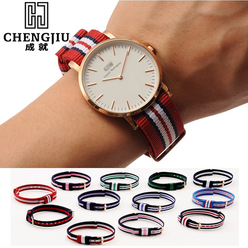 rechter wervelkolom samenkomen Nylon Uhr Strap Für Daniel Wellington Frauen Uhren Strap Leinwand  Uhrenarmbänder Bunte Uhr Band Für Männer Für DW Uhr Montre|nylon watch strap|watch  strapcanvas watchband - AliExpress