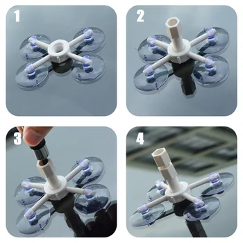 

1set Car Window Repair Kit Windscreen Windshield Scratch Crack Restore Tools Convenient Works Well Parts