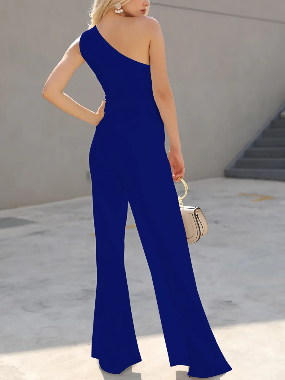 2018-New-Fashion-Summer-Elegant-Office-Women-White-Casual-Jumpsuit-One-Shoulder-Female-CutOut-Tie-Waist (3)