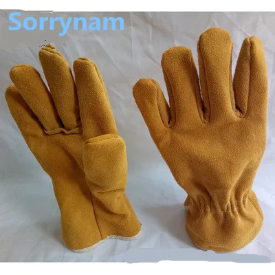 

Cut-proof welding gloves, first layer, leather gloves, short protective gloves, factory direct welder, cashmere gloves
