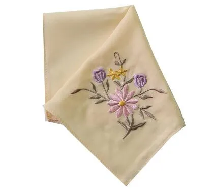 Wedding-pink-silk-embroidered-handkerchief-embroidered-handkerchief-lady-silk-handkerchief.jpg Esküvői Rózsaszín Selyem Hímzett Zsebkendő Hölgy - Image 6