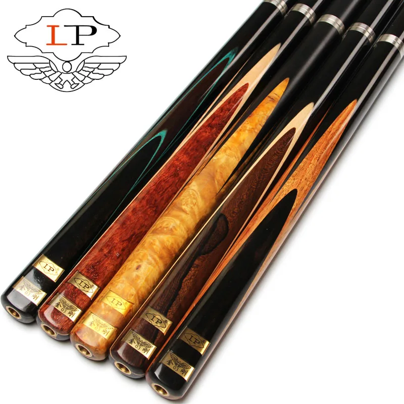 LP Snooker cue, модель Jingang 03, длина кия 145 см, Cue Tip 9,8 мм, пепельница, ручная работа 3/4 Бильярдные кии чехол