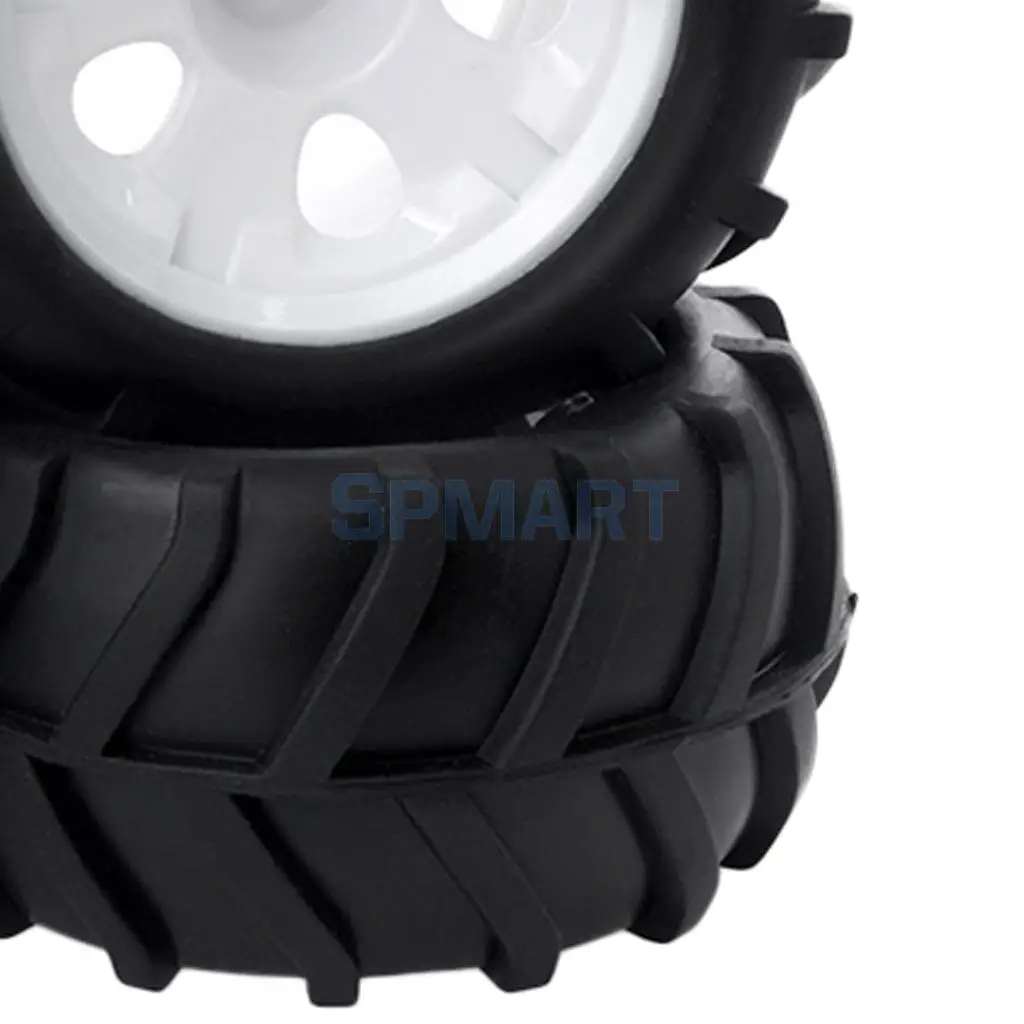 4Pcs 85mm Black Rubber Tire Tyres for 1/10 HSP HPI ZD Racing WPL Wltoys RC Rock Crawlers
