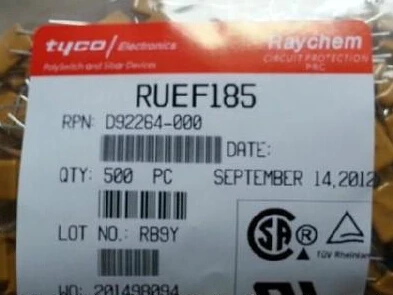 

500 шт х RUEF185 UF185 1.85A 30 V PPTC сбрасываемый предохранитель