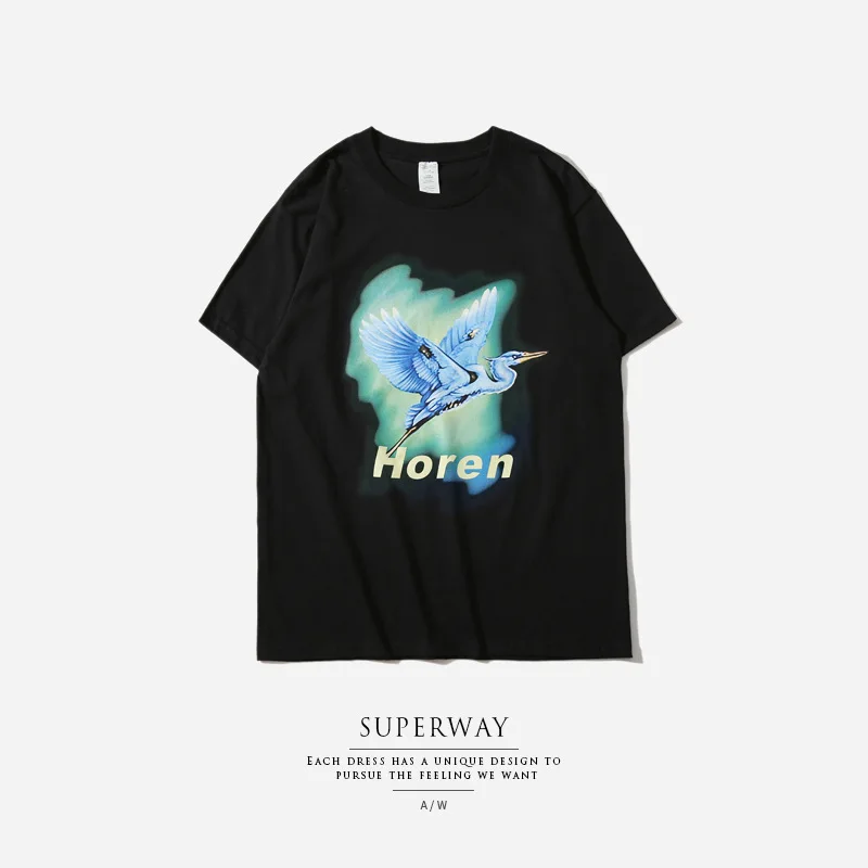 

Men's Short Sleeved T-Shirts Animal Printed casual Cotton tops Spring and Autumn