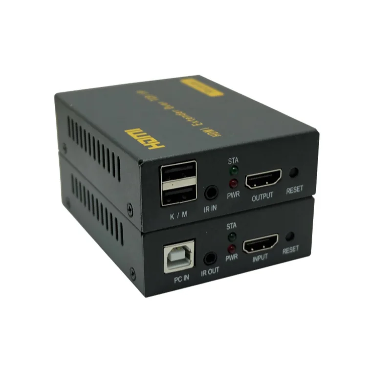 Newest HDMI KVM Extender TCP IP font b Network b font KVM Extender High Quality 120m