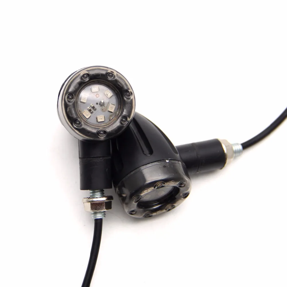 Buy 10mm Motorcycle Black Bullet Front Rear SMD LED