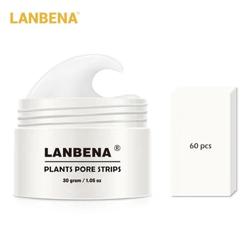 

3Pcs LANBENA 60pcs paper Blackhead Remover Nose Mask Pore Strip Black Mask Skin Care Anti Acne Treatment Black Deep Cleansing