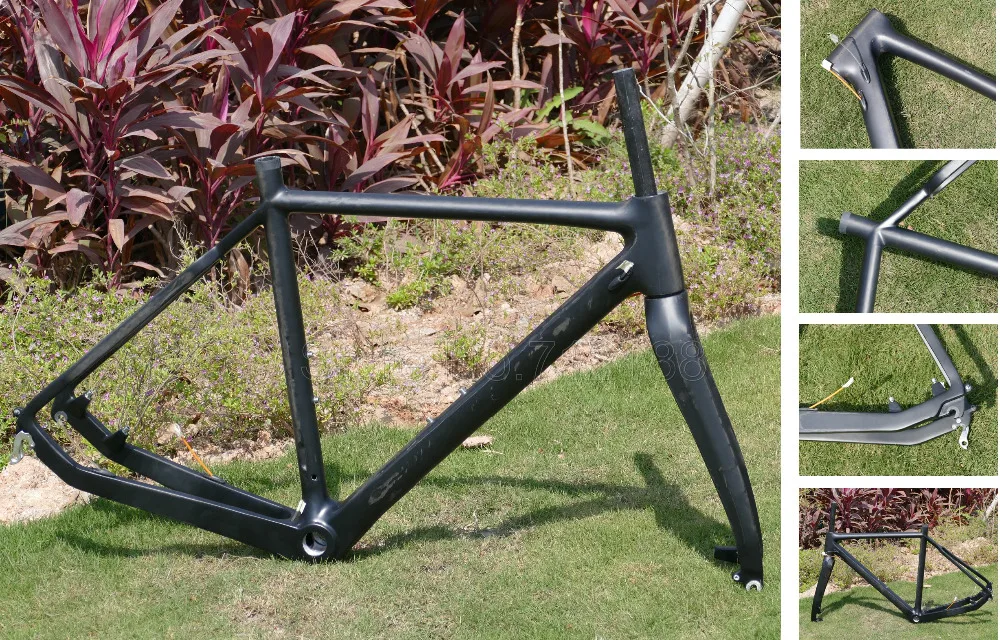 

Cyclo Cross Toray Carbon Disc Brake Frameset Full Carbon Cyclocross Bike Frame 51cm , 53cm , 55cm And Fork
