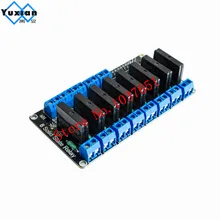10pcs 8 Channel 5V DC Relay Module Solid State Low Level SSR AVR DSP 2A 240V free shipping