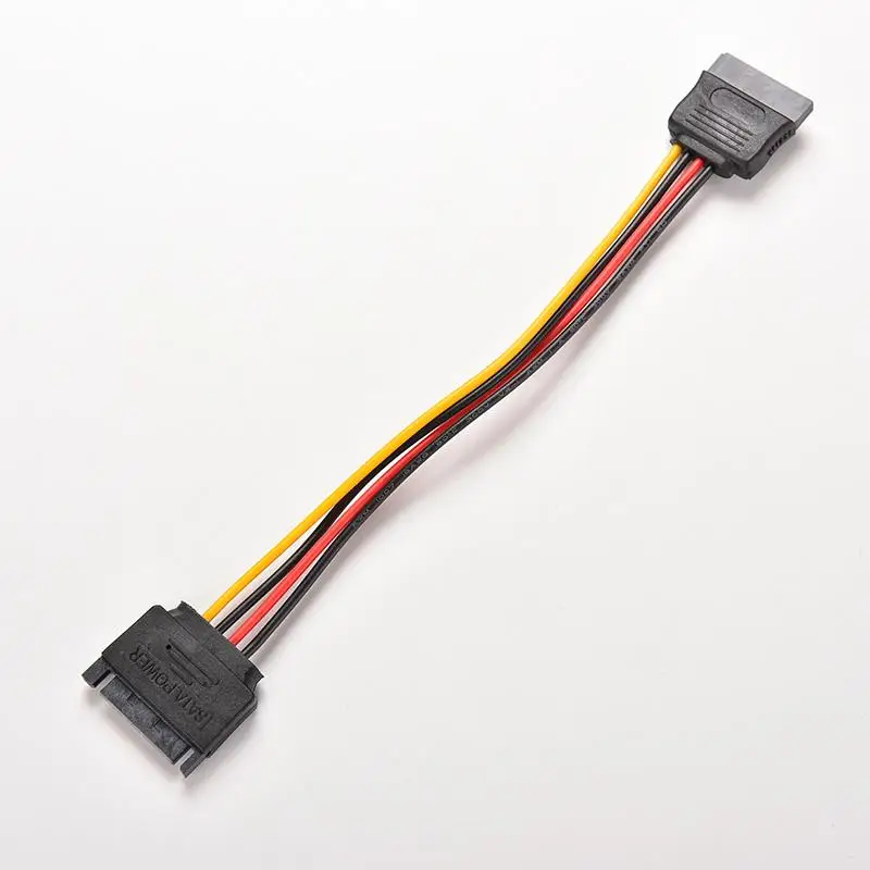 1 шт. 8 дюймов 15 Pin SATA штекер на гнездо P адаптер удлинитель питания кабель провода