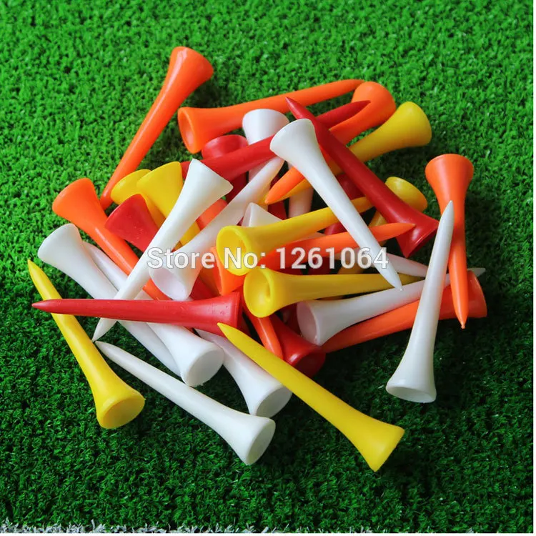 1000Pcs/lot 54mm Mixed Color Plastic Golf Tees on