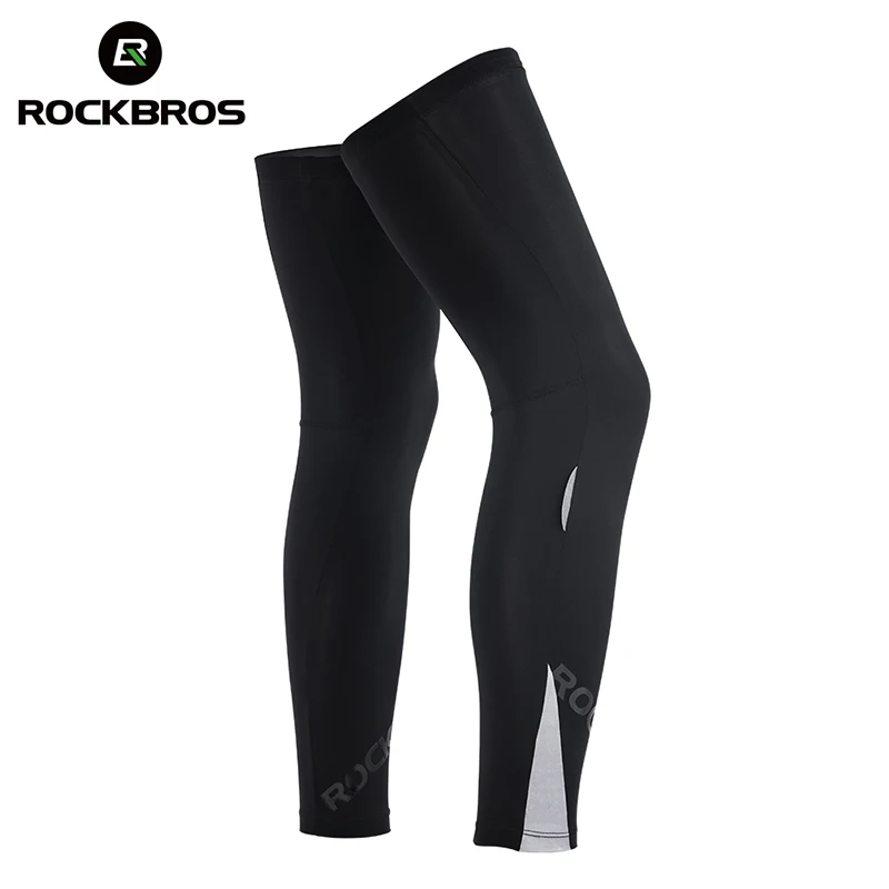 

ROCKBROS Breathable Sports Cycling Bike Legwarmer Tights UV Sunscreen Bicycle Fitness Leg Warmers Leggings Safety Knee Protector