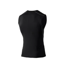 Мужская спортивная одежда эластичный плотный дышащий Быстросохнущий жилет спортивные топы для тренировки EDF88