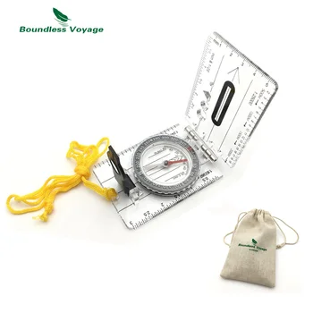 

Boundless Voyage Multifunction Outdoor Survival Camping Compass Hiking Ruler Map Scale Military Compass BVC03