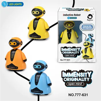 Robot Engineering Vehicles Magic Toy Truck Children's Inductive Truck Toys Figure Tank Car Pen Draw Lines Induction Rail Car