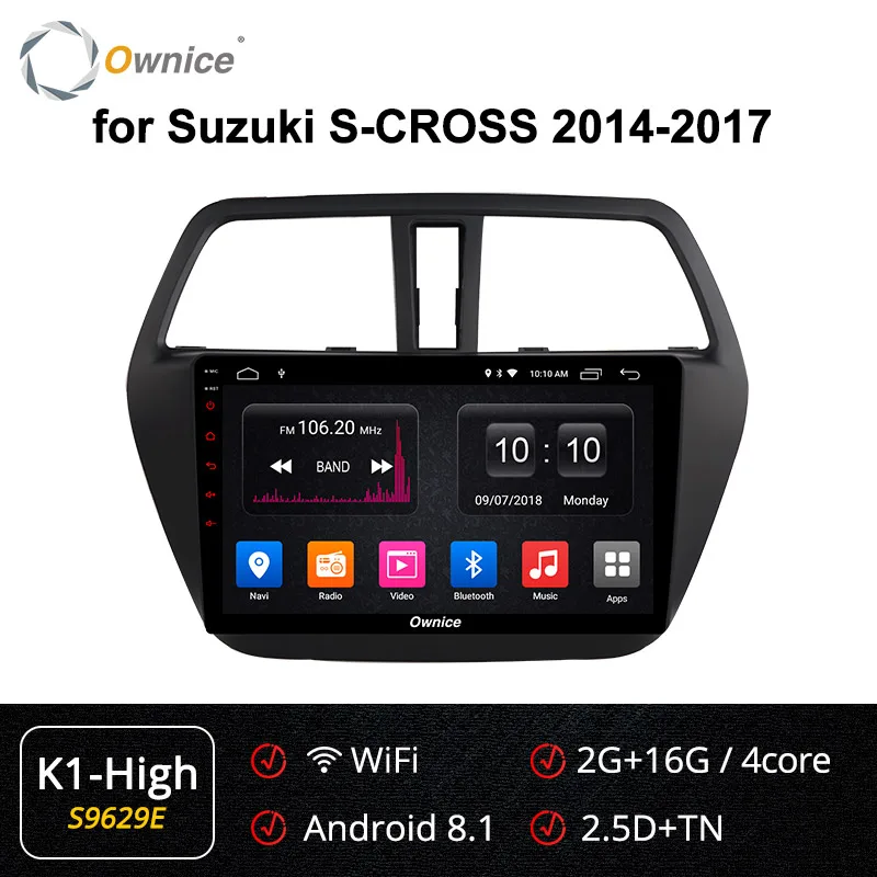 Ownice 9 дюймов Android 9,0 360 панорама DSP Автомагнитола k3 k5 k6 для Suzuki S-CROSS- gps навигационный плеер 4G LTE SPDIF - Цвет: S9629 K1-High