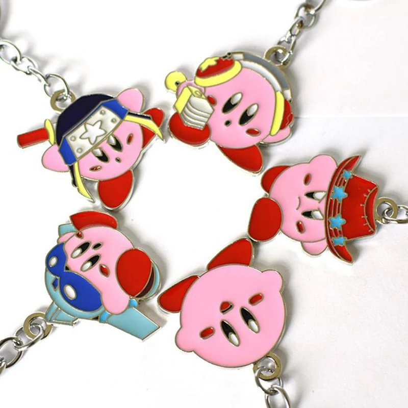 

1 Pcs Kawaii Ornament Adorable Knapsack Key Ring Genuine Anime Game Star Kirby Figures Toy Adornment Keychain Pendant Toys