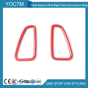 

2pcs For Chevrolet Camaro 2017+Styling Dash Board Decorative Ring Left&Right Silver/Blue/Red/Chrome Car Interior Accessories