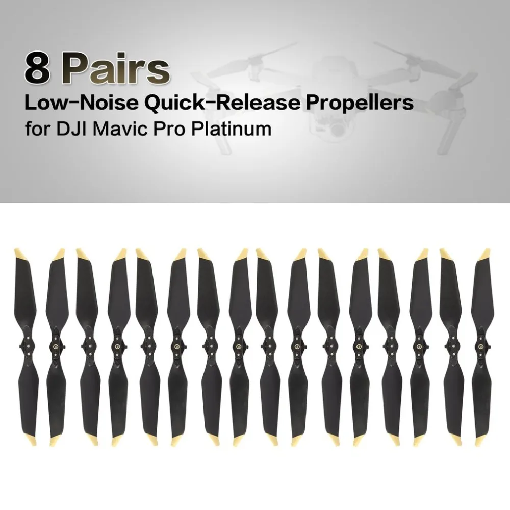 

8 Pairs Low-Noise Quick-Release Propeller for DJI Mavic Pro Platinum Replacement Blade Prop Propeller for DJI Mavic Pro Platinum