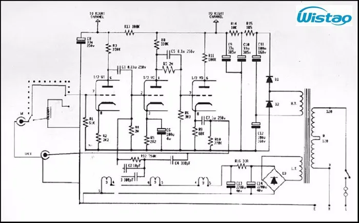 Tube MM Phono Stage Amplifier Board PCBA Ear834 Circuit Vinyl LP Amp