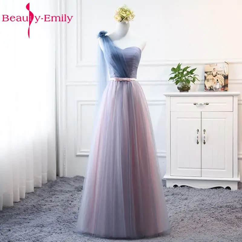Красота Emily новый дизайн Длинные свадебные платья 2019 ТРАПЕЦИЕВИДНОЕ платье без рукавов с открытыми плечами для выпускного вечера