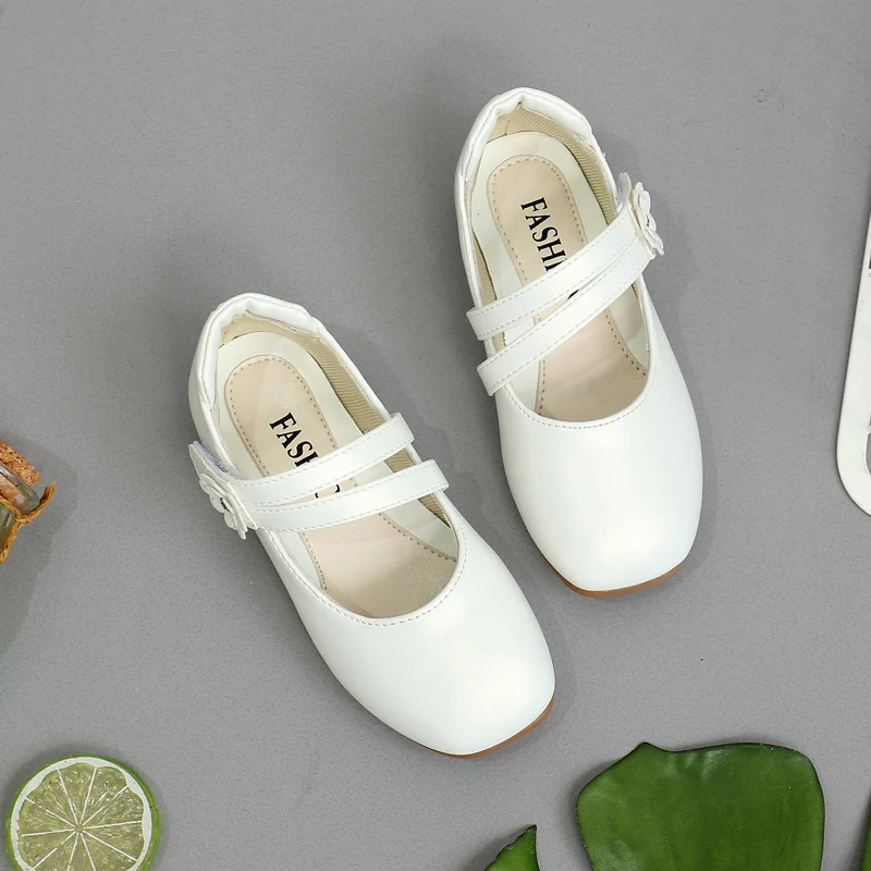 

MIAOMIAOSHU Kids Causal Shoes For Girls Flower Hook & Loop Flat Shoes Children Princess Shoes Kids Fashion Sneakers Size 26-36