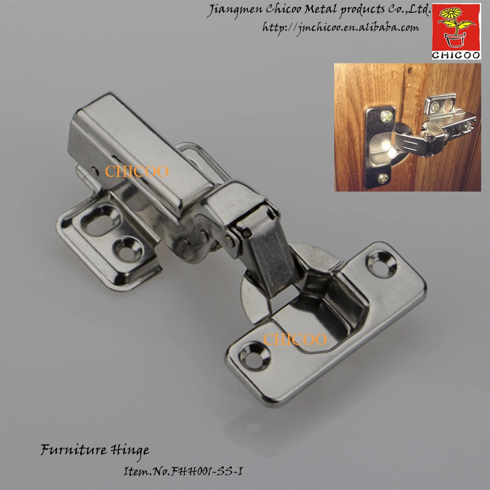door Hinge Stainless steel 304 Embed Hydraulic furniture hinge conceal adjustable inset kitchen cabinet hinges(