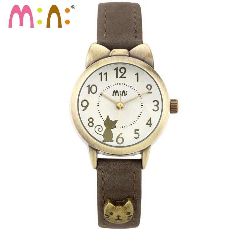 

M:N: Handmade 3D PPOLYMER CLAY Quartz Casual Watch Women Retro fashion girls mini world watches clock female Relogio & gift box