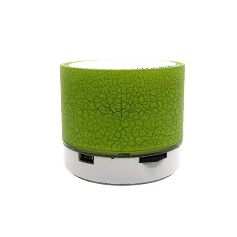Green TF USB мигающий Bluetooth динамик беспроводное воспроизведение мини сабвуфер светодиодный свет поддерживает u-диск TF карта fm-радио - Цвет: Green
