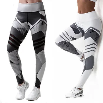 

Free Shipping 3D Digital Print Leggings Women Irregular Color Blocks Quick-drying Fitness Legging Elasticity Leggings Workout