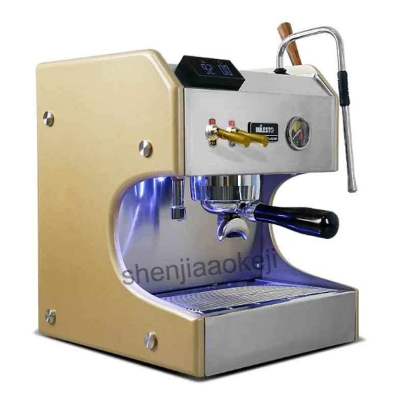 220V semi automatic double pump coffee machine Household stainless