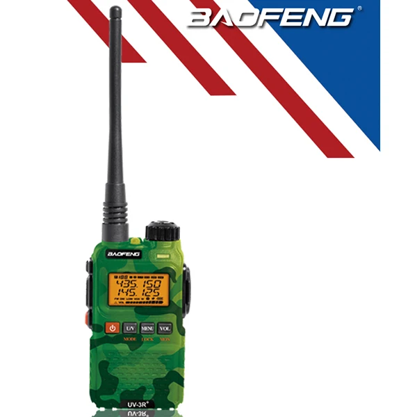 Зеленая камуфляжная рация Vhf Uhf Baofeng Двухдиапазонная для двусторонней охоты мини