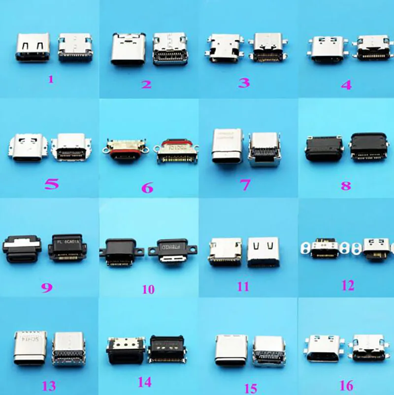 54 модели 162 шт. Micro 3,1 Тип usb C разъемы Micro USB 3,1 Домкраты для мобильного телефона Таблица usb зарядки порты и разъёмы USB-C разъем