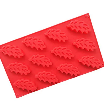 

Small leaf molds chocolate hand-made saponin molds cake decoration fondant baking silicone mold