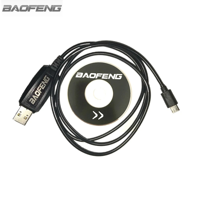 Original BAOFENG USB Programming Cable For BAOFENG BF-T1 Mini Radio Walkie Talkie With CD Firmware Parts