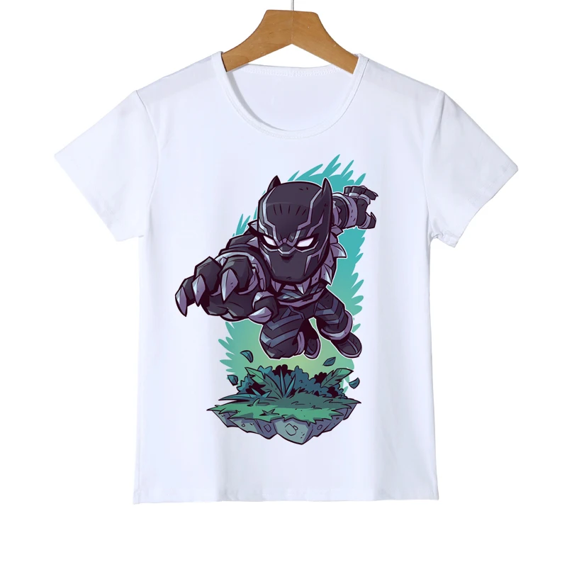 

Black Panther Kid T-Shirt Face Marvel Superhero Avengers Civil War New Fashion Teen Girls Boys Summer Clothing T Shirt Z36-8
