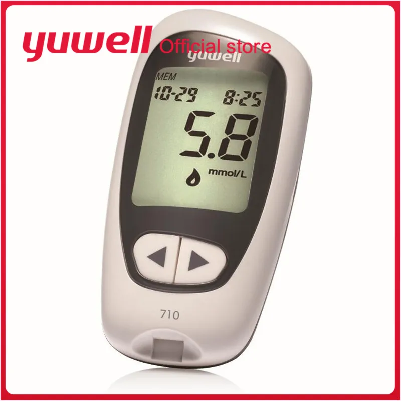 

Yuwell 710 Blood Glucose Meter Test Medical Blood Sugar Meter Glucometer Diabetes Tester Detection Health Care Tool