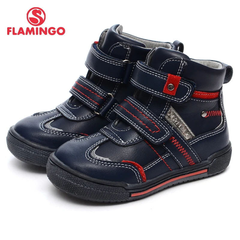 

FLAMINGO 2016 new collection autumn/winter fashion kids boots high quality anti-slip kids shoes for boys W6XY152