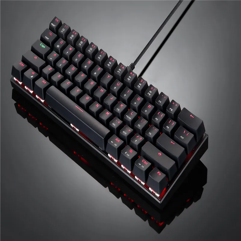 MOTOSPEED CK62 клавиатура Проводная/Bluetooth двойной режим механическая 61 клавиши RGB